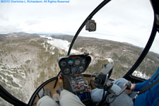 cockpit of helicopter