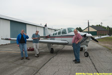 outside the hangar at KASH