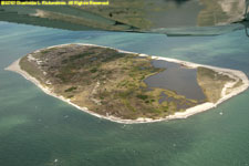 Muskegut Island under the wing