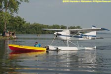 seaplane and dinghy
