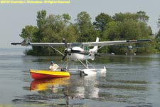 seaplane and dinghy