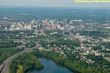 downtown Hartford across the river
