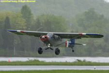 landing in a downpour