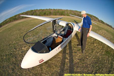 glider after the flight